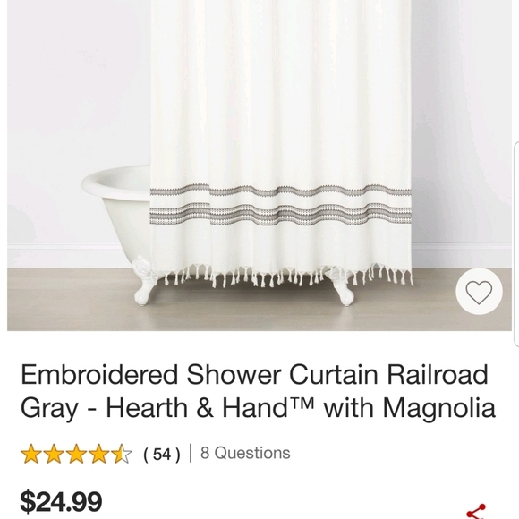 Hearth & hand shower curtain 906
